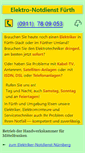 Mobile Screenshot of fuerth.elektronotdienst-nuernberg.de