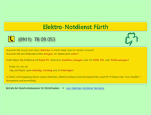 Tablet Screenshot of fuerth.elektronotdienst-nuernberg.de