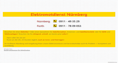 Desktop Screenshot of elektronotdienst-nuernberg.de